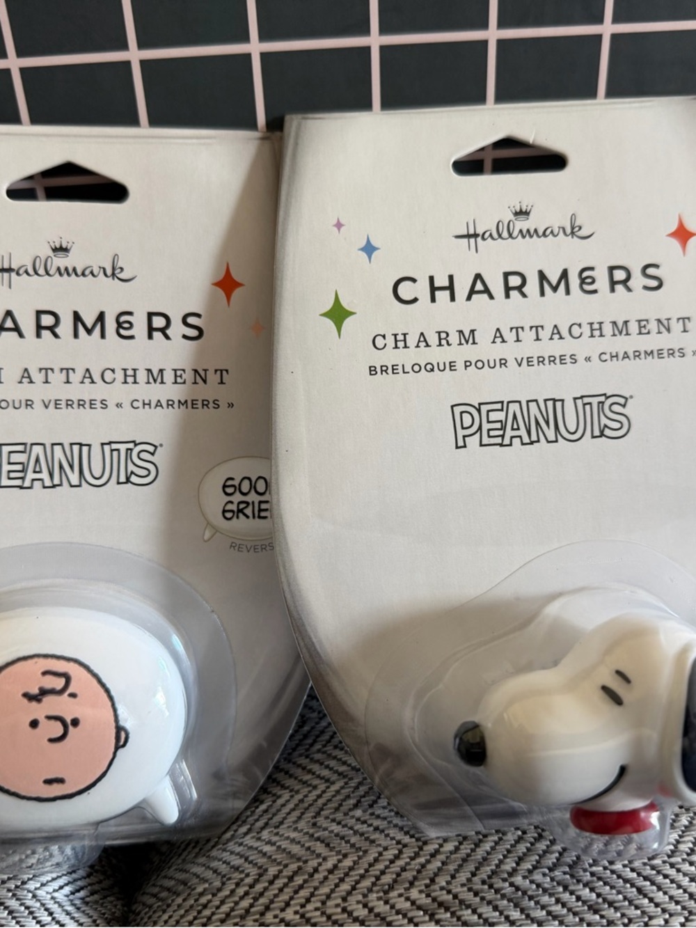 Hallmark Charm Attachments- Snoopy and Charlie Brown